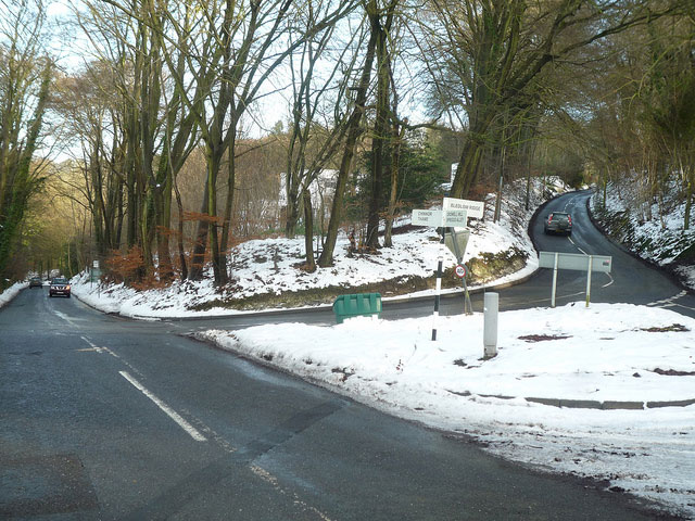 Chinnor Hill in winter. This is the mini-hairpin and will make a good point to watch the race.